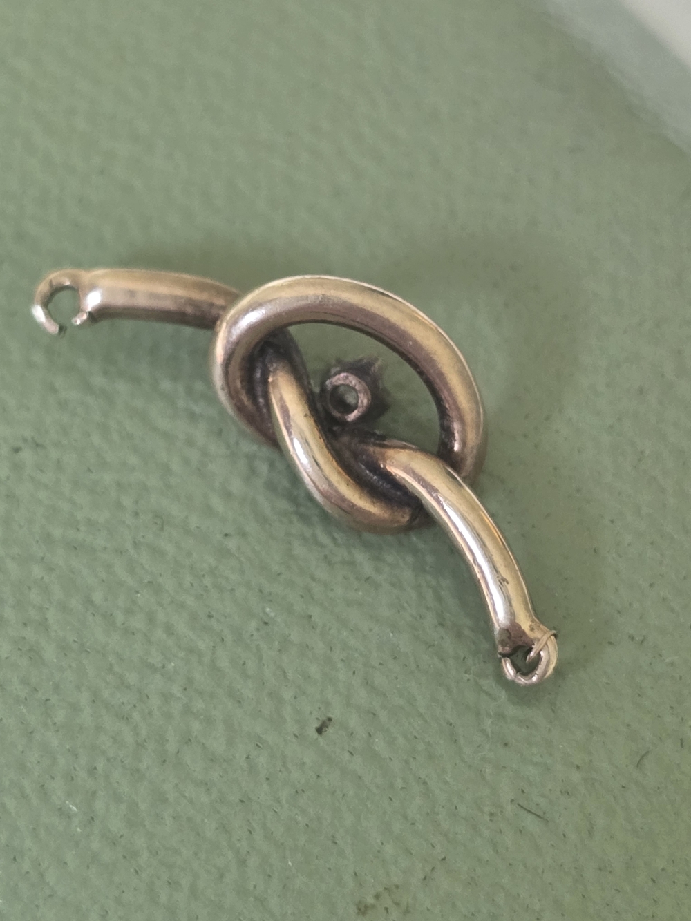 Silver-Tone Knot Pendant Accent for Women
